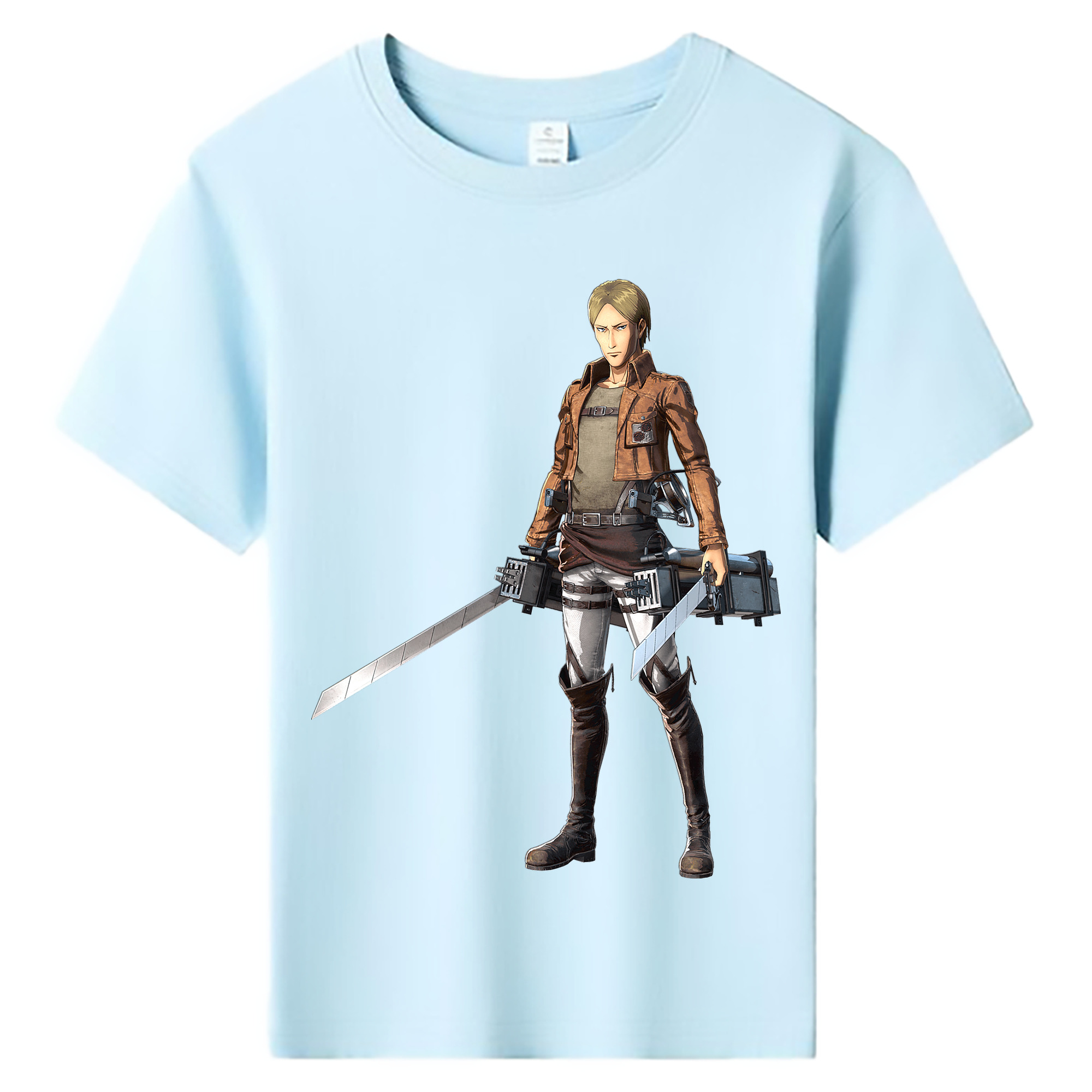 （画像用） 進撃の巨人 Attack on Titan 綿100％キッズTシャツ（フロントプリント）